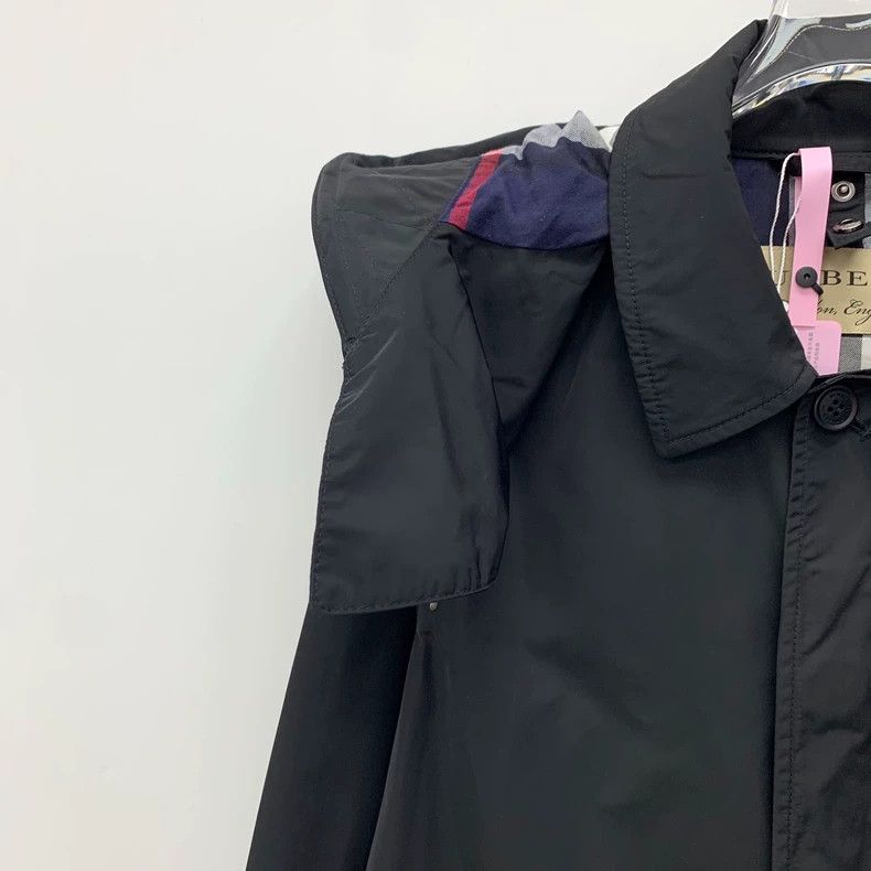 Burberry Burberry Black Hooded Long Sleeve Coat Size US M / EU 48-50 / 2 - 3 Thumbnail