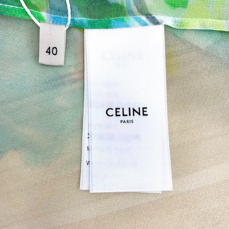 Celine Celine Colorful Silk Long Sleeve Shirt Size US M / EU 48-50 / 2 - 6 Thumbnail