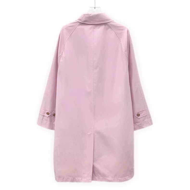 Burberry Burberry Pink Cotton Long Sleeve Coat Size US S / EU 44-46 / 1 - 2 Thumbnail