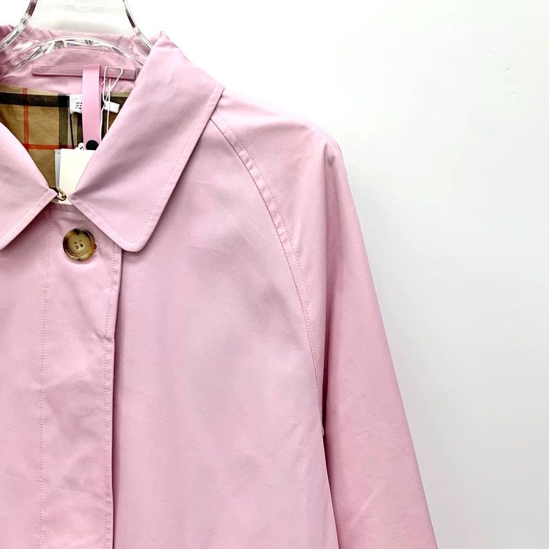 Burberry Burberry Pink Cotton Long Sleeve Coat Size US S / EU 44-46 / 1 - 3 Thumbnail
