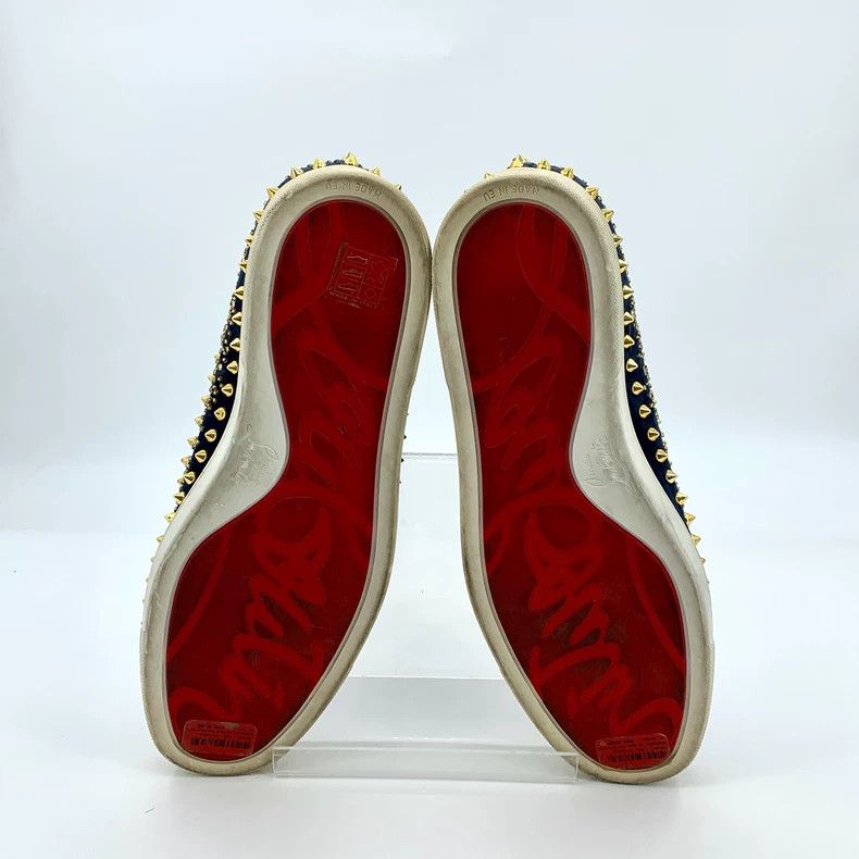 Christian Louboutin Christian Louboutin Blue Star Studded Slip-Ons Size US 10 / EU 43 - 5 Thumbnail