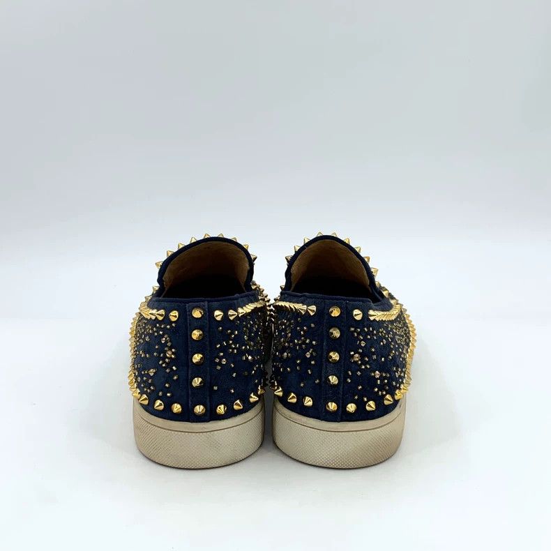 Christian Louboutin Christian Louboutin Blue Star Studded Slip-Ons Size US 10 / EU 43 - 4 Thumbnail