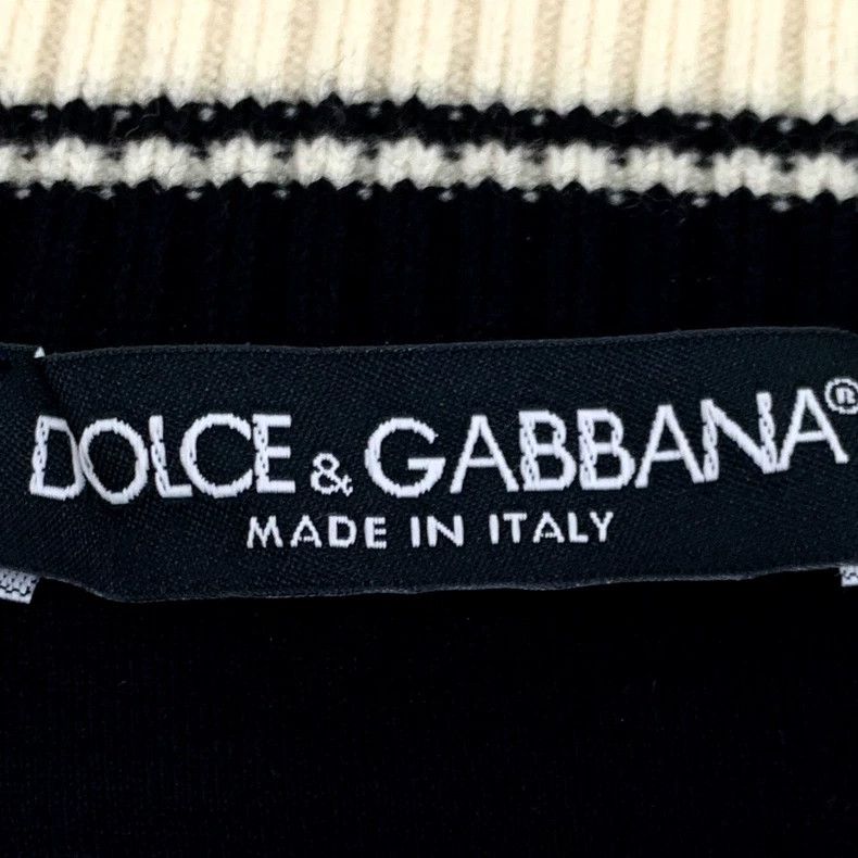 Dolce & Gabbana Dolce&Gabbana Black Crown Graphic Long Sleeve Sweatshirt Size US XS / EU 42 / 0 - 7 Thumbnail