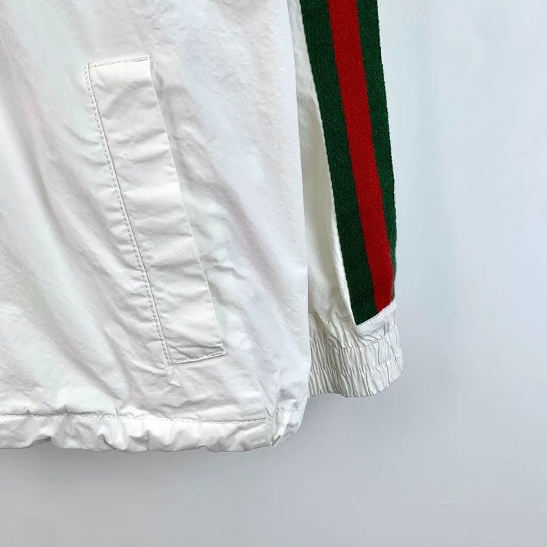Gucci Gucci White Striped Pullover Hoodie Sweatshirt Size US L / EU 52-54 / 3 - 6 Thumbnail