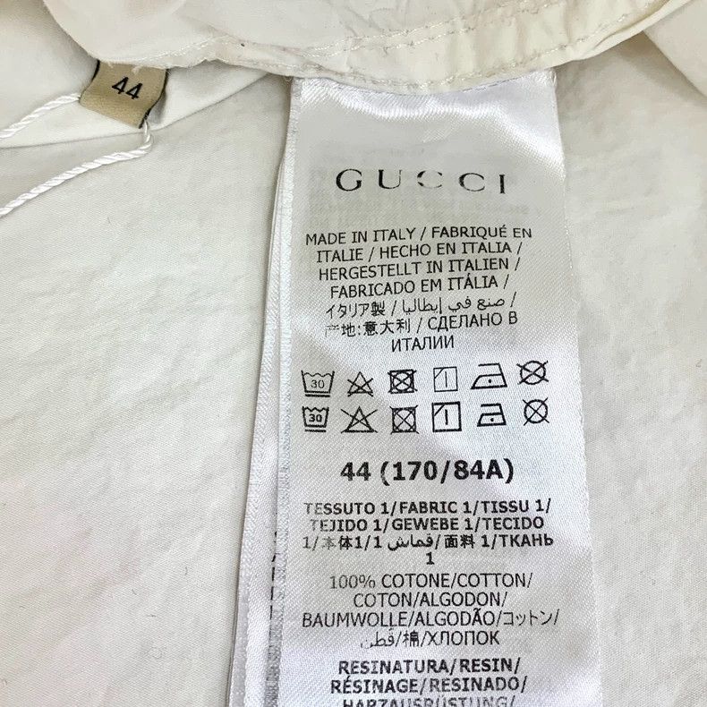 Gucci Gucci White Striped Pullover Hoodie Sweatshirt Size US L / EU 52-54 / 3 - 8 Thumbnail
