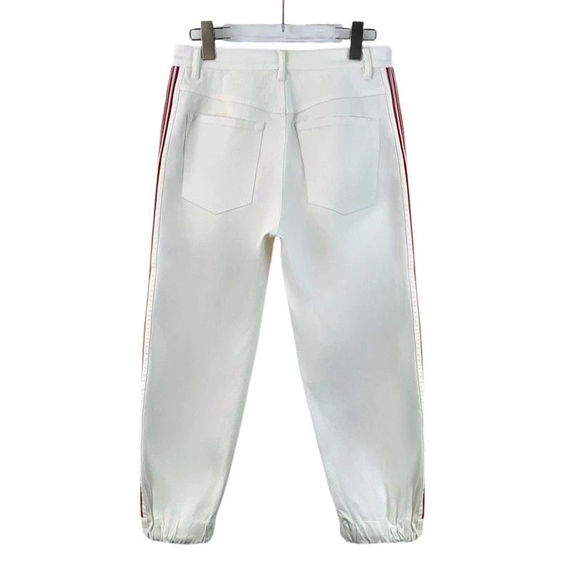Miu Miu MiuMiu White Side Stripe Casual Pants Size US 38 / EU 54 - 2 Thumbnail
