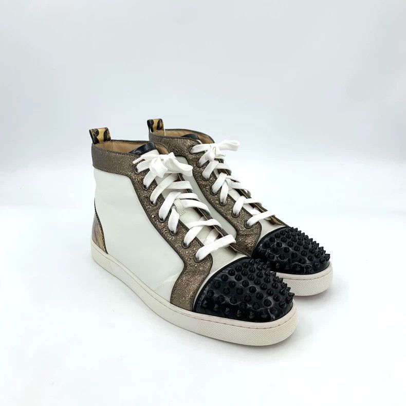 Christian Louboutin Christian Louboutin High Top Color Block Sneakers Size US 10.5 / EU 43-44 - 2 Thumbnail