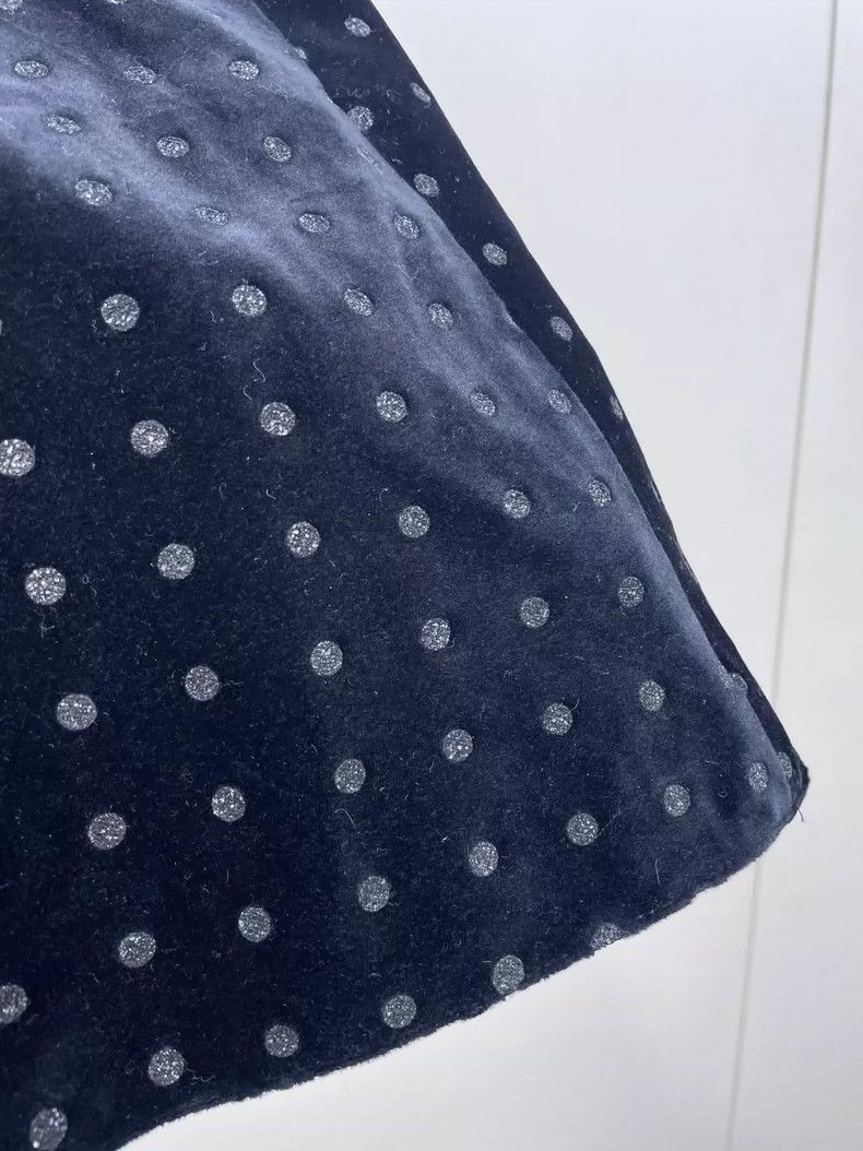 Valentino Valentino Polka Dot Velvet Skirt Size US 40 / EU 56 - 3 Thumbnail