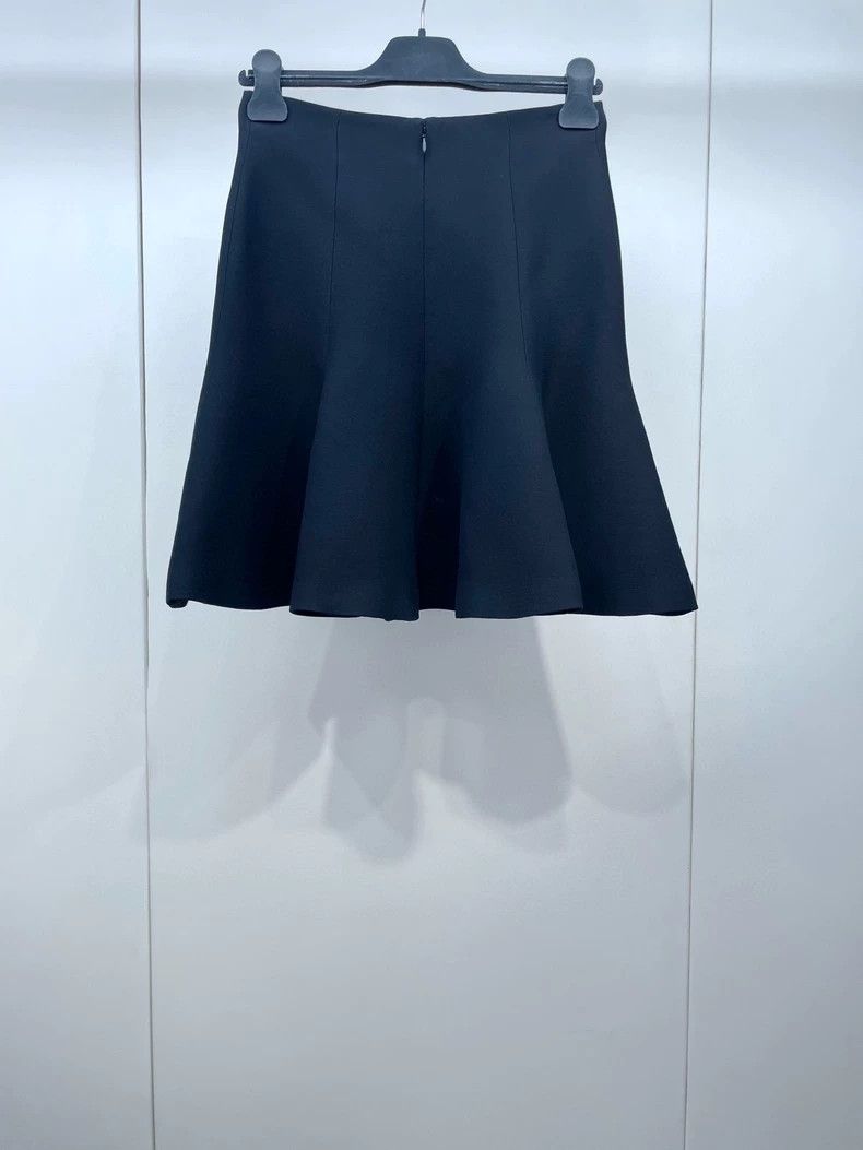 Dior Dior Black Wool Blend Flared Skirt Size US 38 / EU 54 - 4 Thumbnail