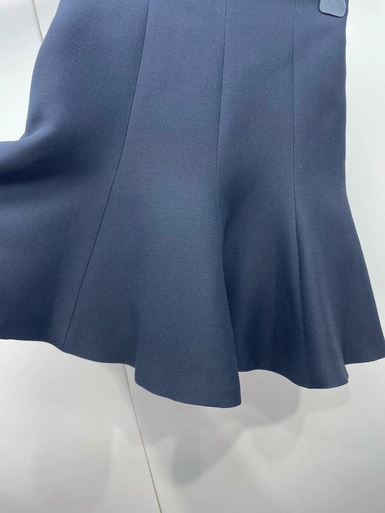 Dior Dior Black Wool Blend Flared Skirt Size US 38 / EU 54 - 5 Thumbnail