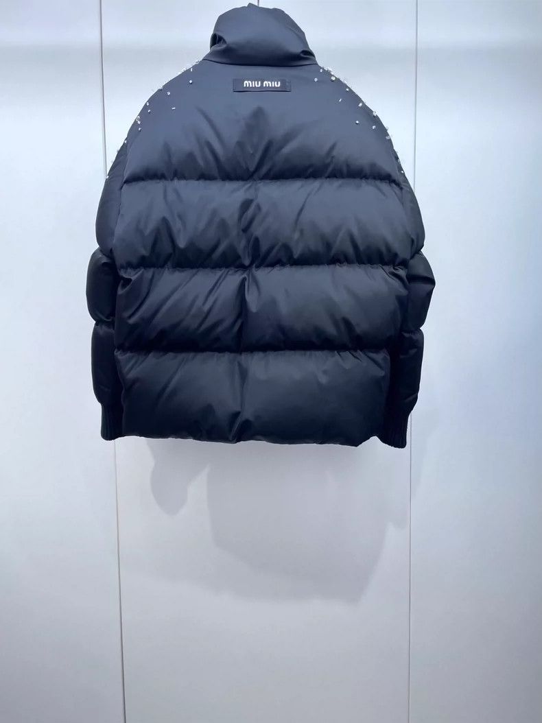 Prada Miumiu Heavy Rhinestone Down Jacket Size US M / EU 48-50 / 2 - 2 Thumbnail