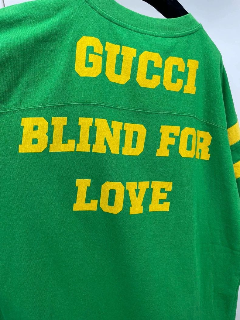 Gucci Gucci Green Letter Printed Loose T-Shirt Size US M / EU 48-50 / 2 - 3 Thumbnail