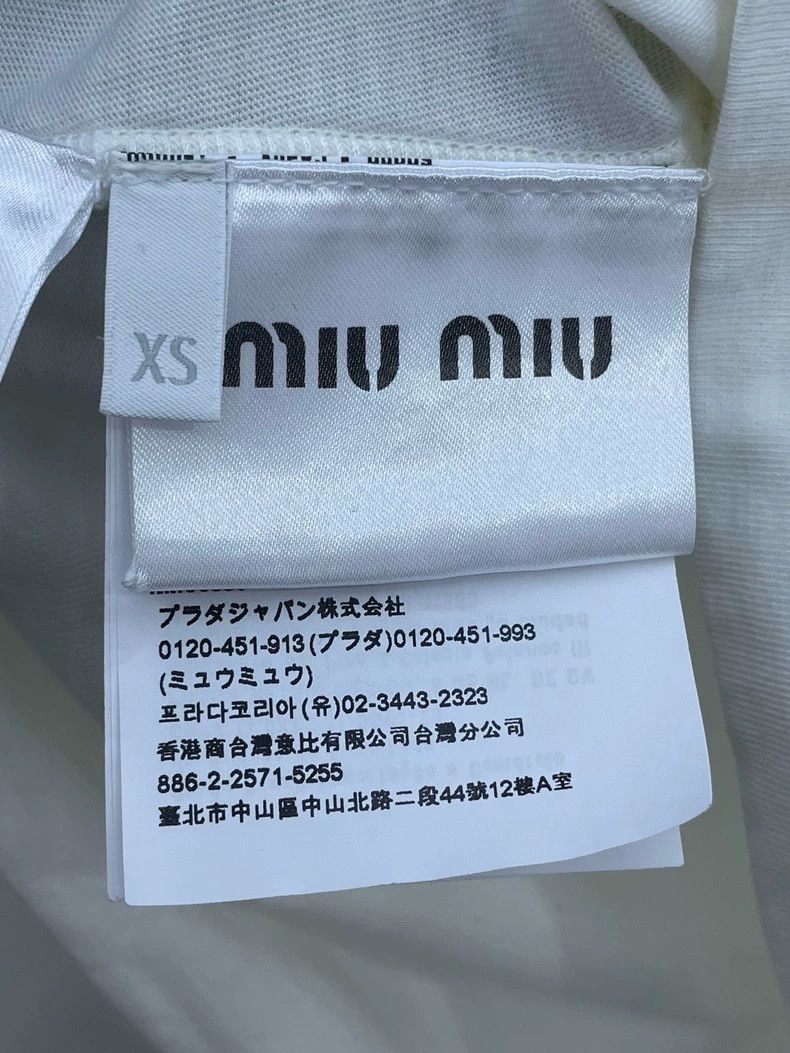 Miu Miu Black and White Color Block T-shirt