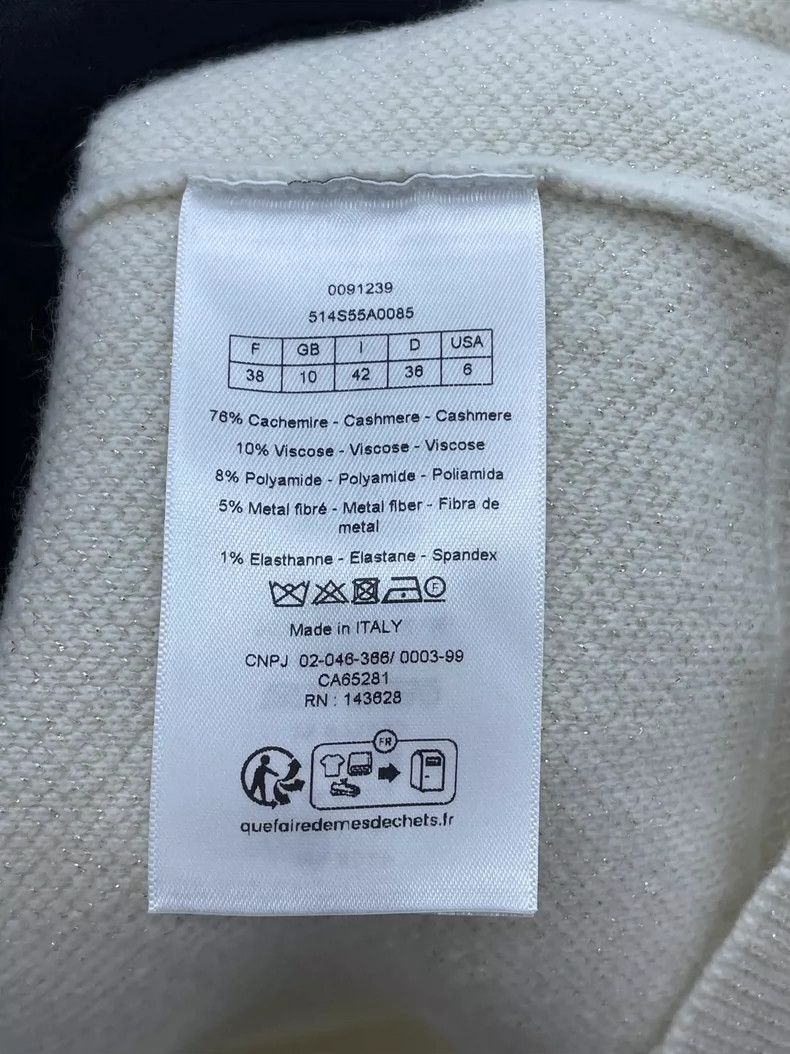 Dior Dior Gold Letter Pattern Knit Sweater Size US M / EU 48-50 / 2 - 6 Thumbnail