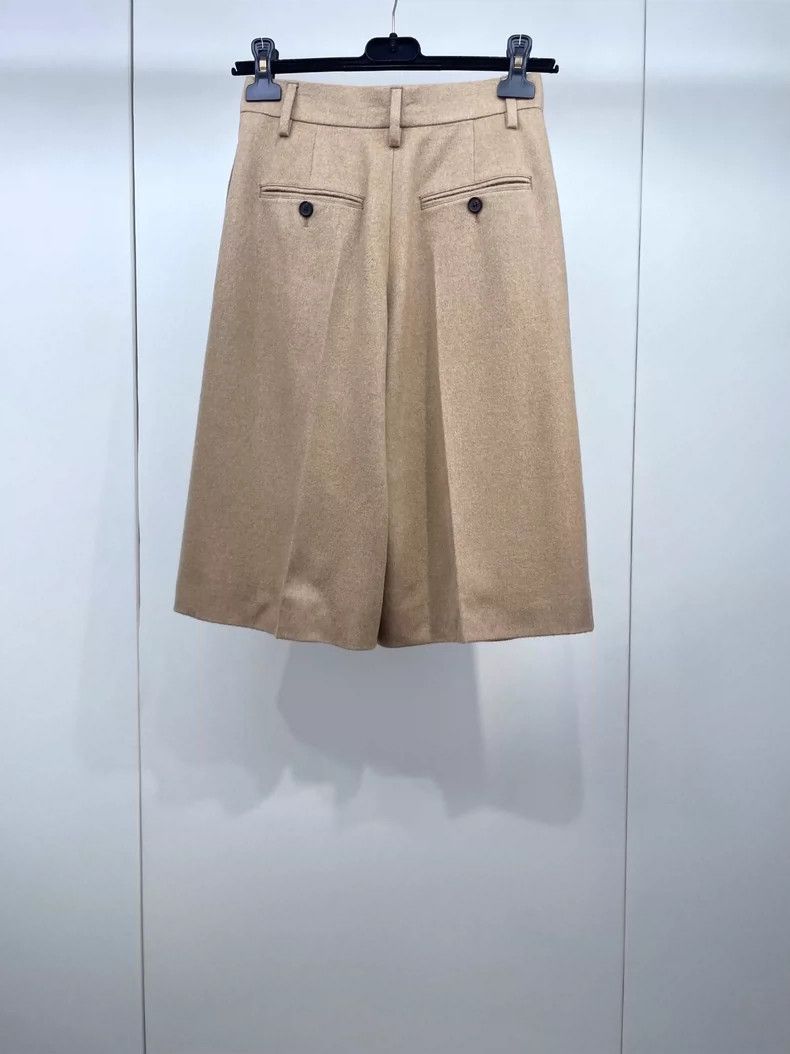 Prada Prada Camel Wide-Leg Shorts for Women Size US 36 / EU 52 - 2 Thumbnail