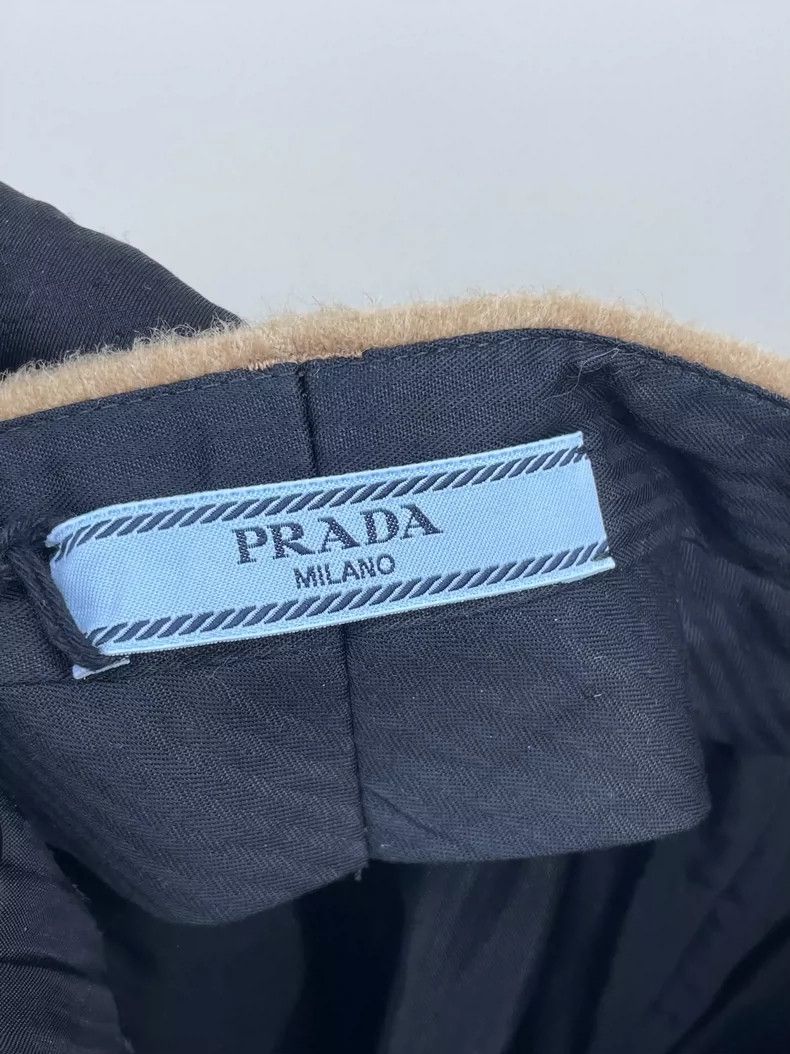 Prada Prada Camel Wide-Leg Shorts for Women Size US 36 / EU 52 - 6 Thumbnail