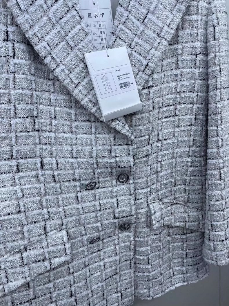 Chanel Chanel Classic Plaid Woven Blazer Jacket Size US L / EU 52-54 / 3 - 4 Thumbnail
