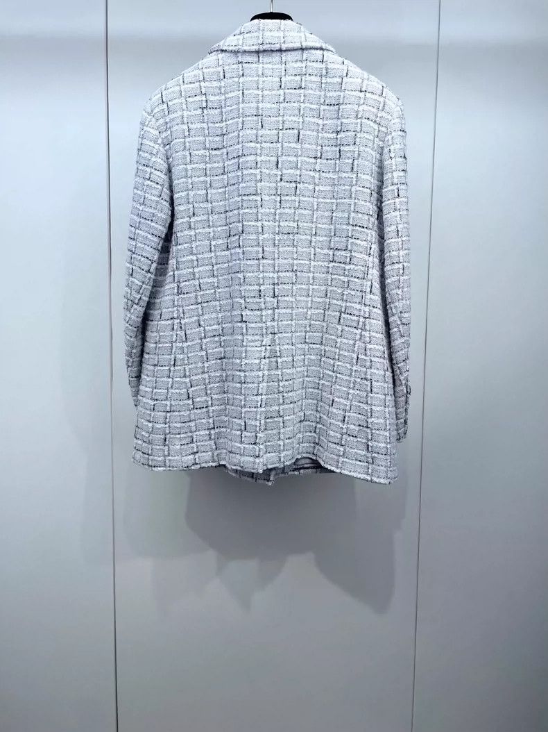 Chanel Chanel Classic Plaid Woven Blazer Jacket Size US L / EU 52-54 / 3 - 2 Thumbnail