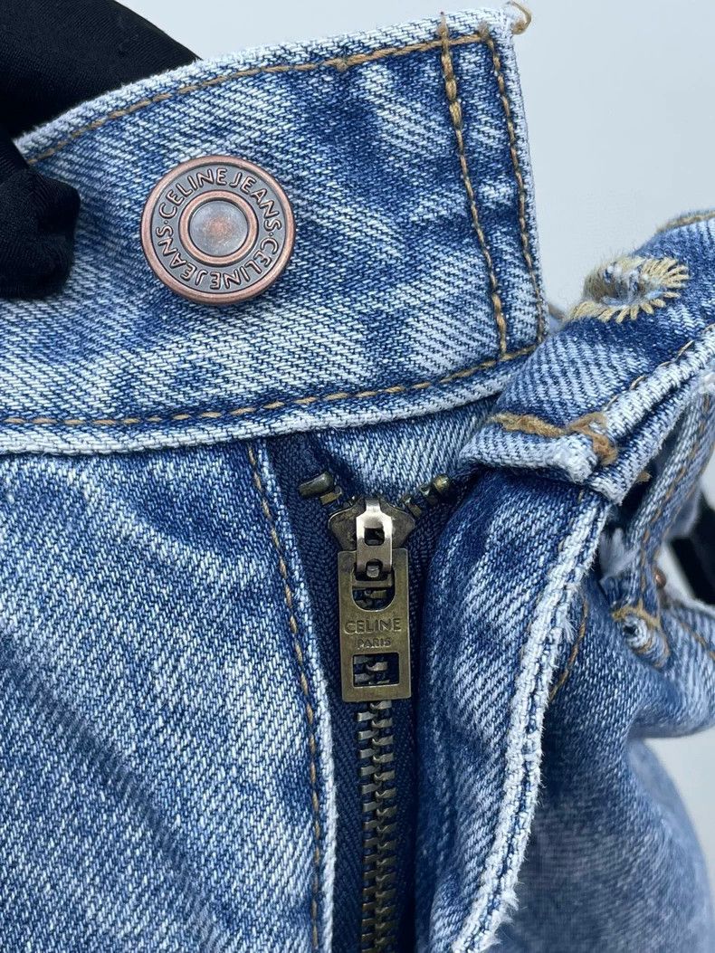 Celine Celine Light Blue Casual Denim Pants Size US 27 - 4 Thumbnail