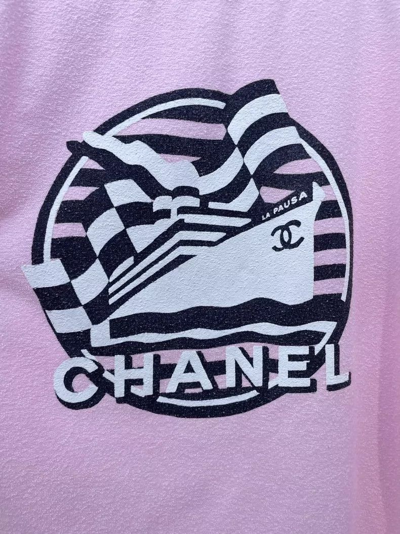 Chanel Chanel Sailboat Short Sleeve T-Shirt Size US M / EU 48-50 / 2 - 6 Thumbnail