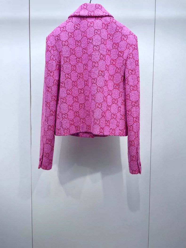 Gucci Gucci Pink Floral Print Coat Size US L / EU 52-54 / 3 - 2 Thumbnail