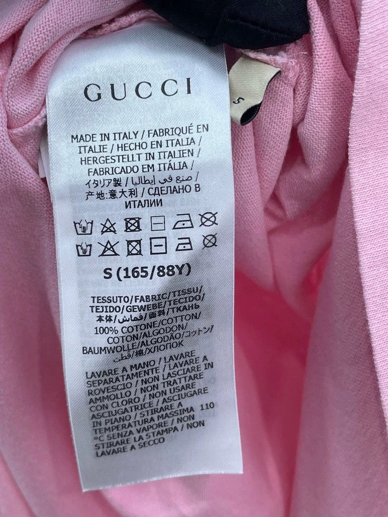 Gucci Gucci Pink Short Sleeve T-Shirt Size US S / EU 44-46 / 1 - 7 Thumbnail