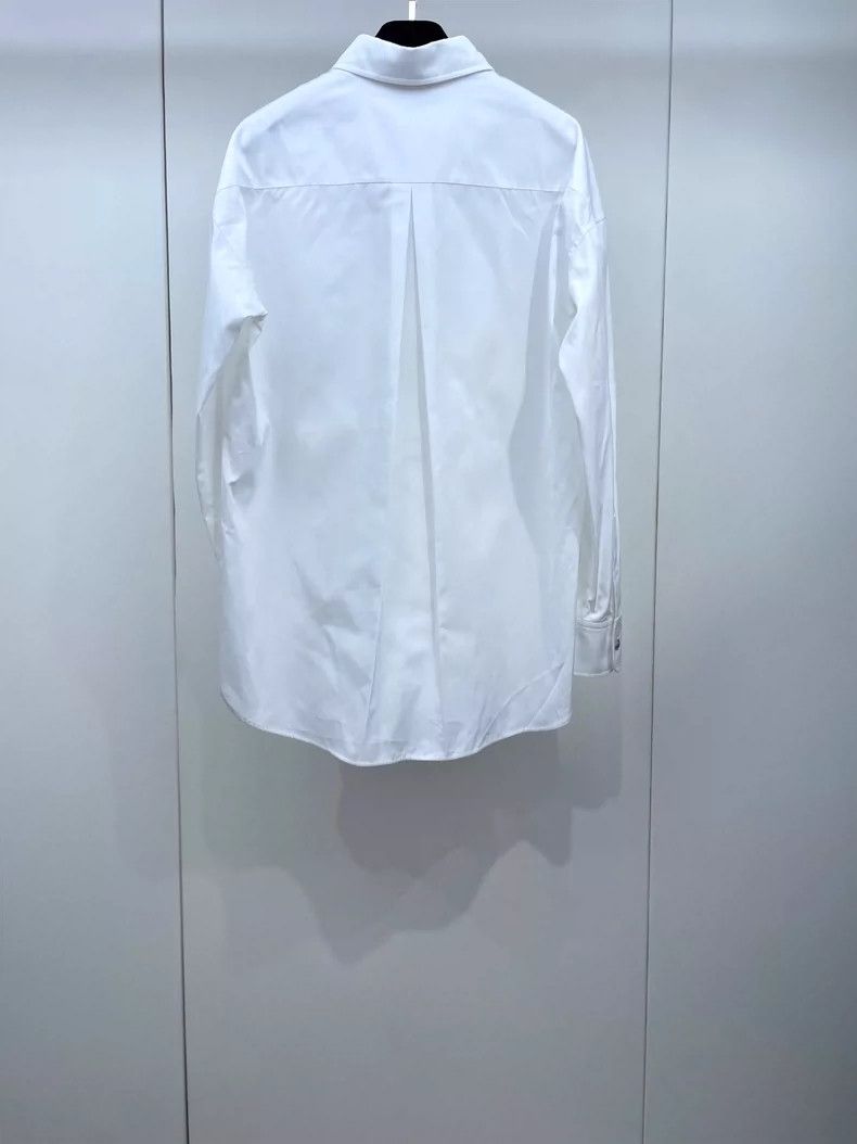 Chanel Chanel Long Sleeve White Shirt New Arrivals Size US S / EU 44-46 / 1 - 2 Thumbnail