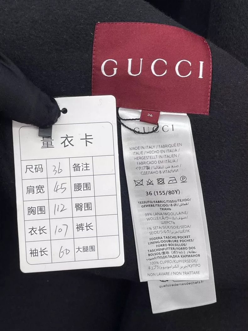 Gucci Gucci Double-Sided Wool Bathrobe Coat Size US S / EU 44-46 / 1 - 4 Thumbnail