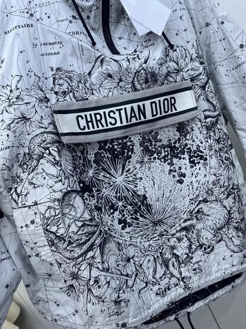 Dior Dior Embroidered Hooded Windbreaker Jacket Size US S / EU 44-46 / 1 - 6 Thumbnail