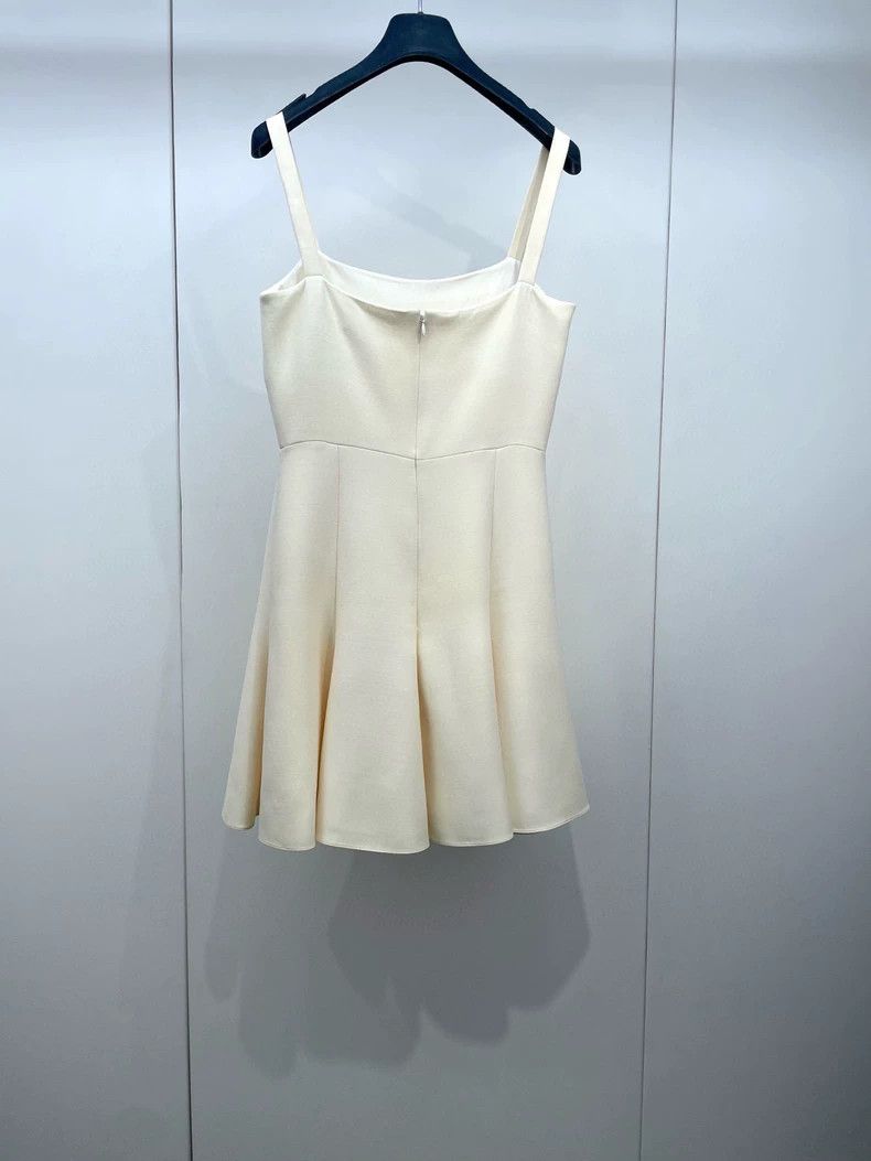 Dior Dior Solid Color Wool Blend Dress Size US 38 / EU 54 - 2 Thumbnail