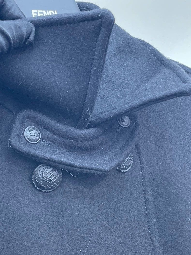 Valentino Black Wool Double-Breasted Cape Coat Size US M / EU 48-50 / 2 - 5 Thumbnail