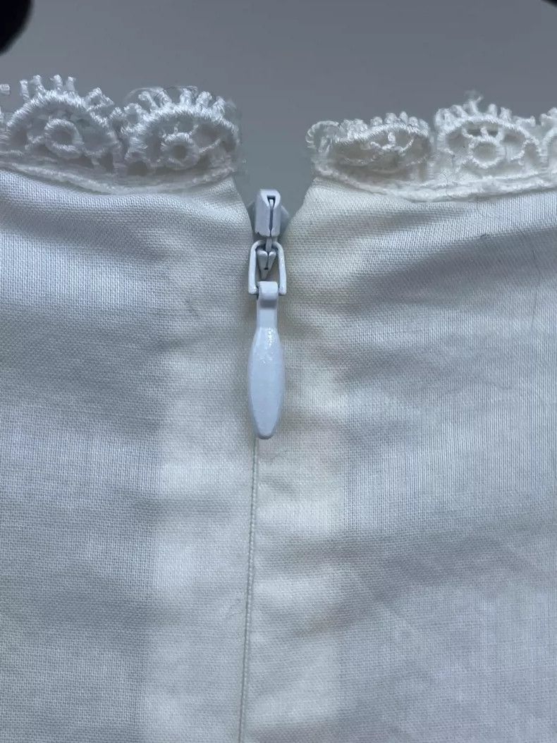 Dolce & Gabbana Dolce&Gabbana Lace Trimmed White Shirt Size US M / EU 48-50 / 2 - 3 Thumbnail