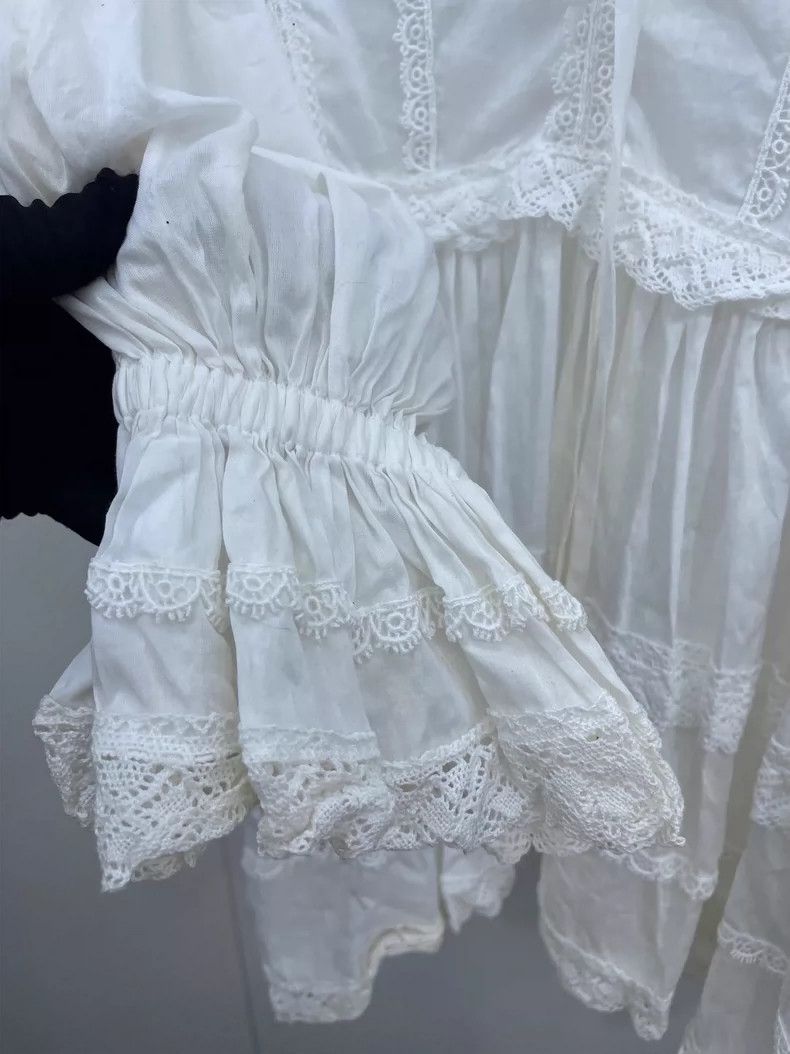Dolce & Gabbana Dolce&Gabbana Lace Trimmed White Shirt Size US M / EU 48-50 / 2 - 8 Thumbnail
