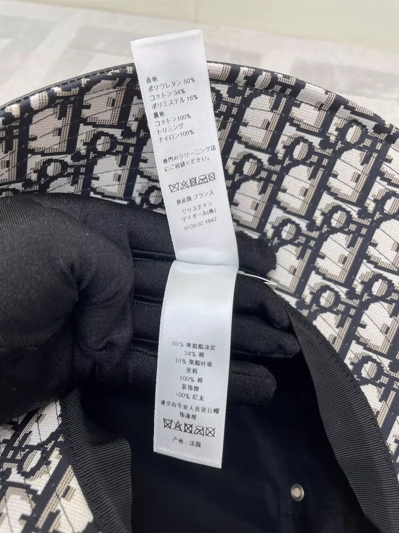 Dior Dior Black Leather Fisherman Hat with Netting Size ONE SIZE - 5 Thumbnail