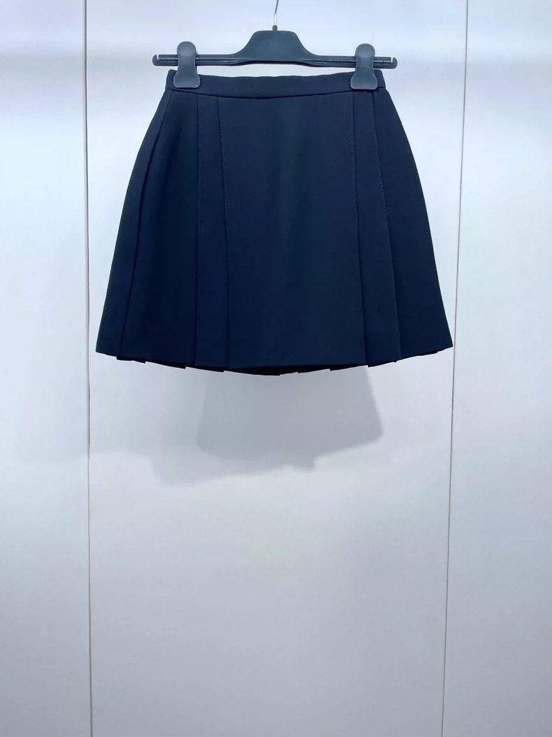 Dior Dior Pleated Wool Short Skirt with Stars Size US 34 / EU 50 - 2 Thumbnail