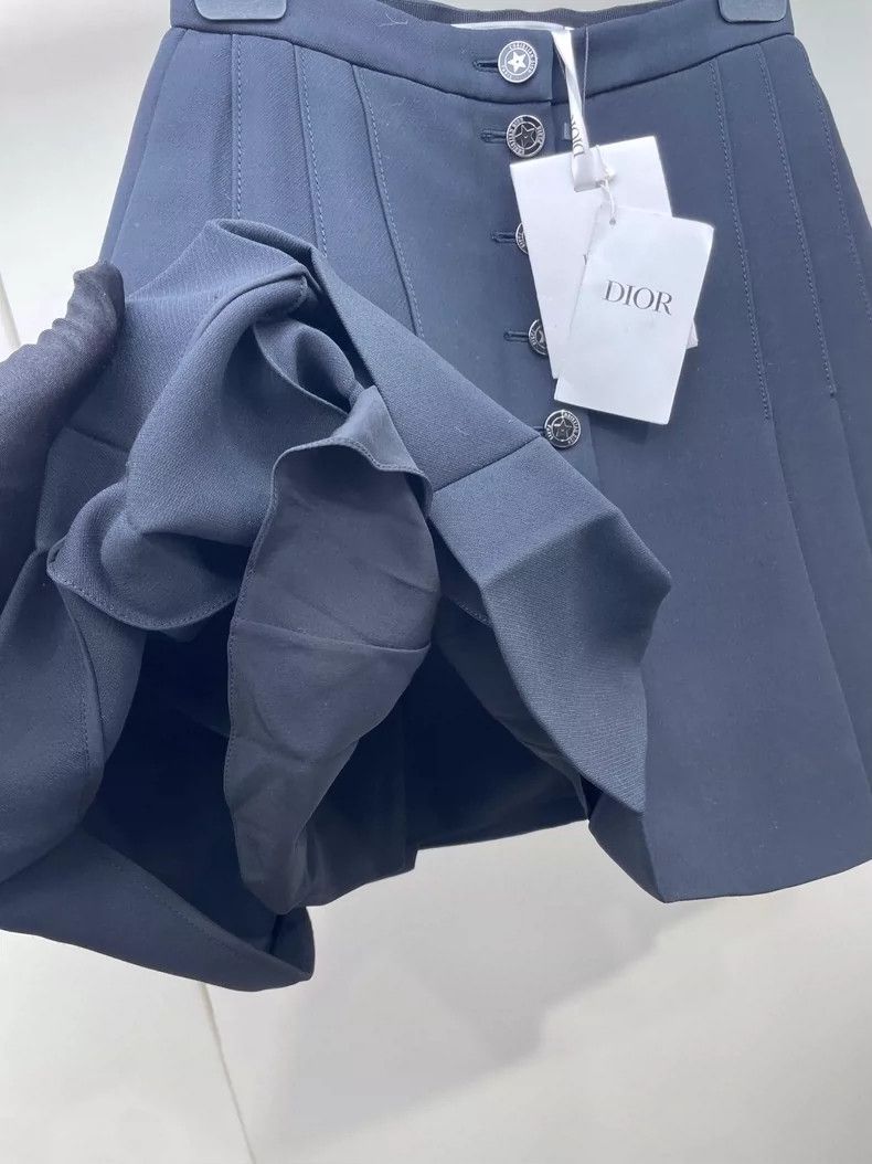 Dior Dior Pleated Wool Short Skirt with Stars Size US 34 / EU 50 - 4 Thumbnail