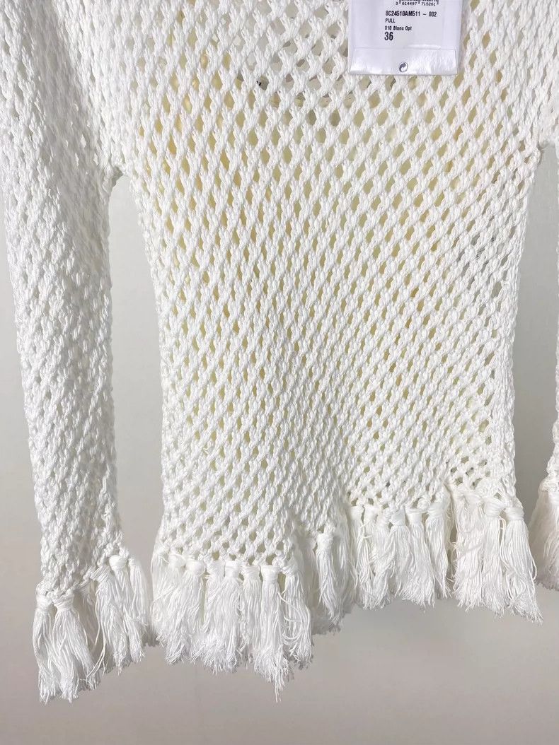 Dior Dior Mesh Fringe Top with Silk Lining Size US S / EU 44-46 / 1 - 8 Thumbnail