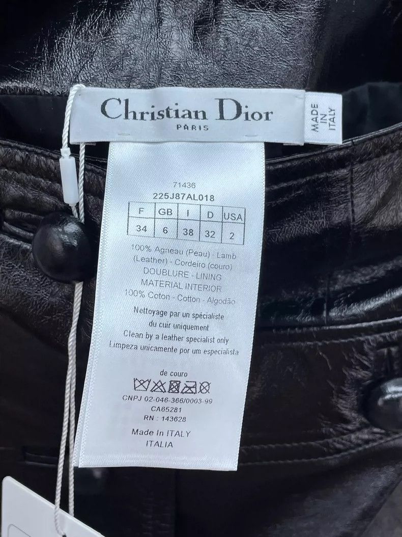 Dior Dior Lambskin Half Skirt Size US 34 / EU 50 - 7 Thumbnail