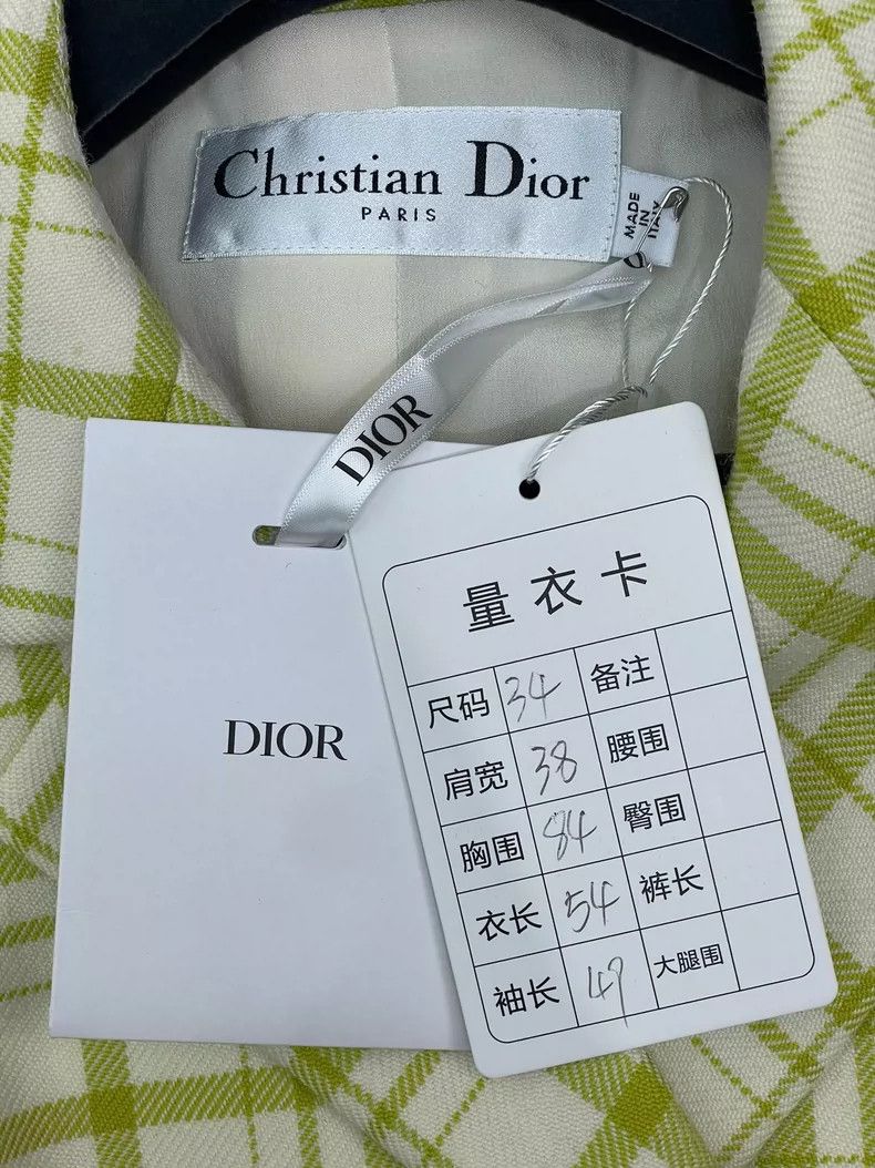Dior Dior Green Plaid Suit Jacket Size US S / EU 44-46 / 1 - 7 Thumbnail
