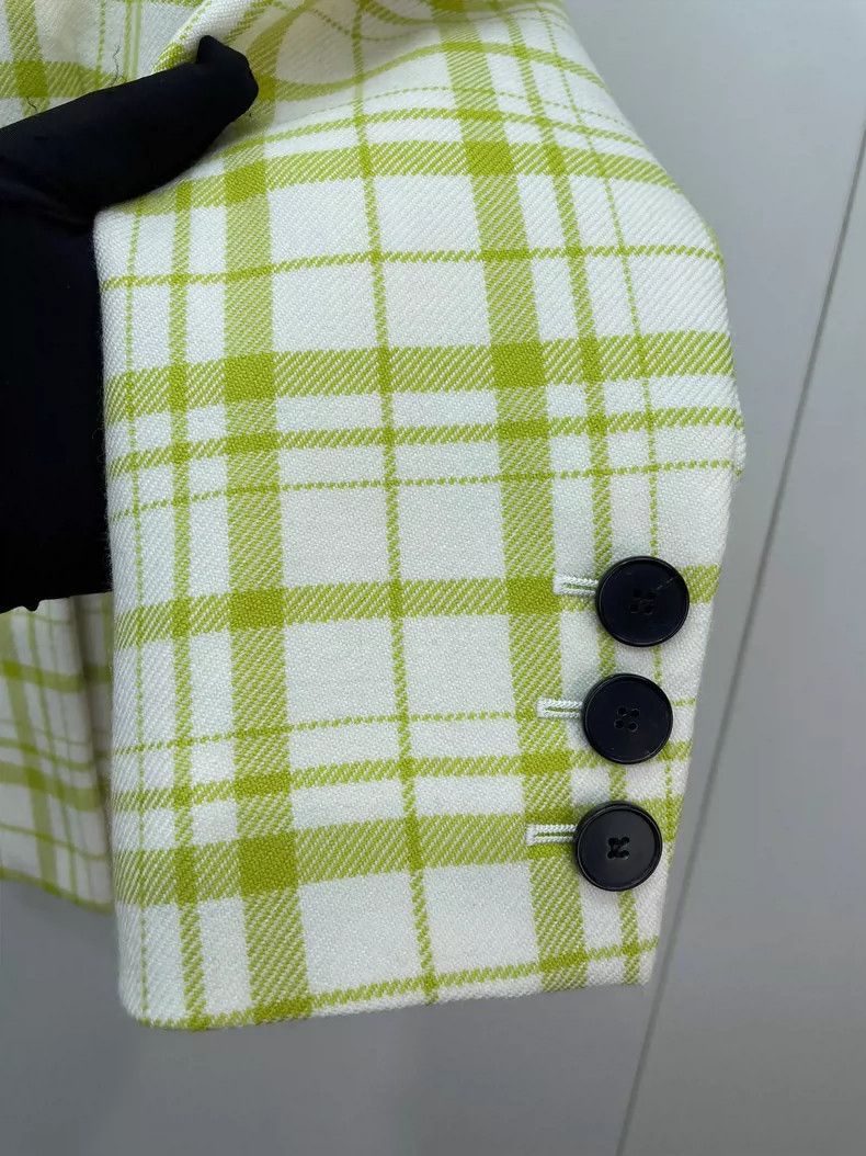 Dior Dior Green Plaid Suit Jacket Size US S / EU 44-46 / 1 - 3 Thumbnail