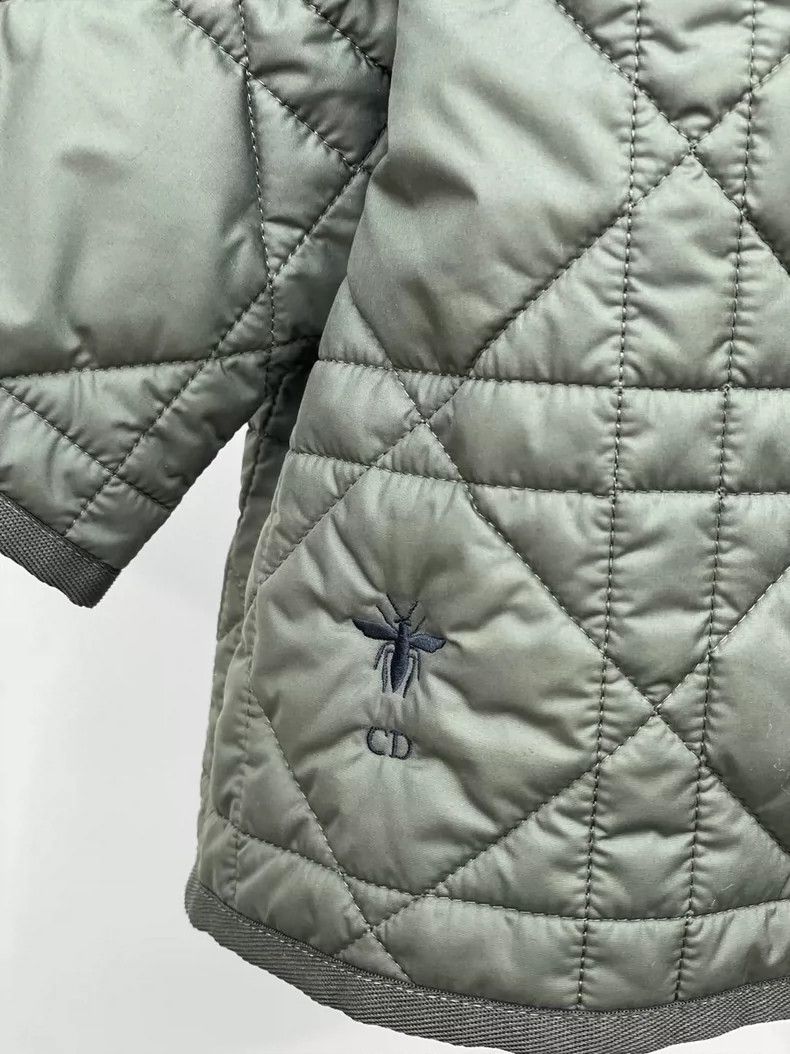 Dior Dior Olive Green Short Sleeve Quilted Jacket Size US S / EU 44-46 / 1 - 4 Thumbnail