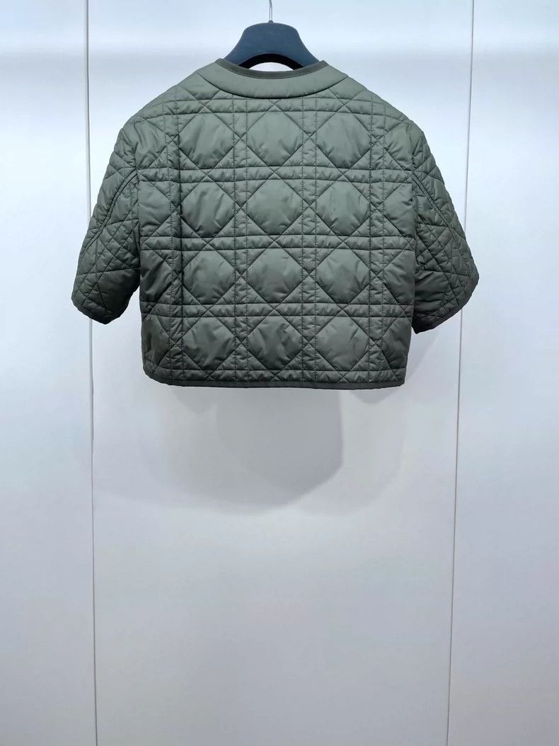Dior Dior Olive Green Short Sleeve Quilted Jacket Size US S / EU 44-46 / 1 - 2 Thumbnail