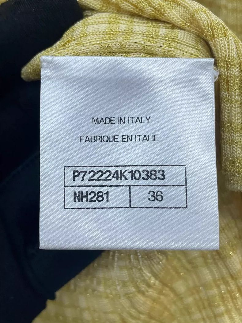 Chanel Chanel Yellow Knit Cardigan with Tag Size US S / EU 44-46 / 1 - 6 Thumbnail