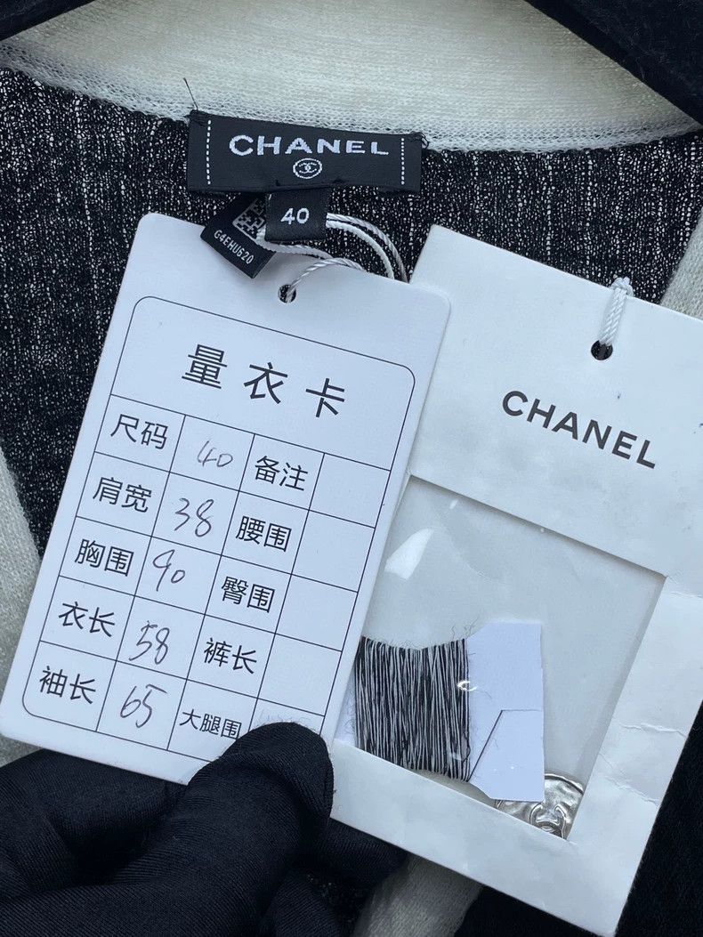 Chanel Chanel Color Block Knit Wool Cardigan Size US L / EU 52-54 / 3 - 5 Thumbnail