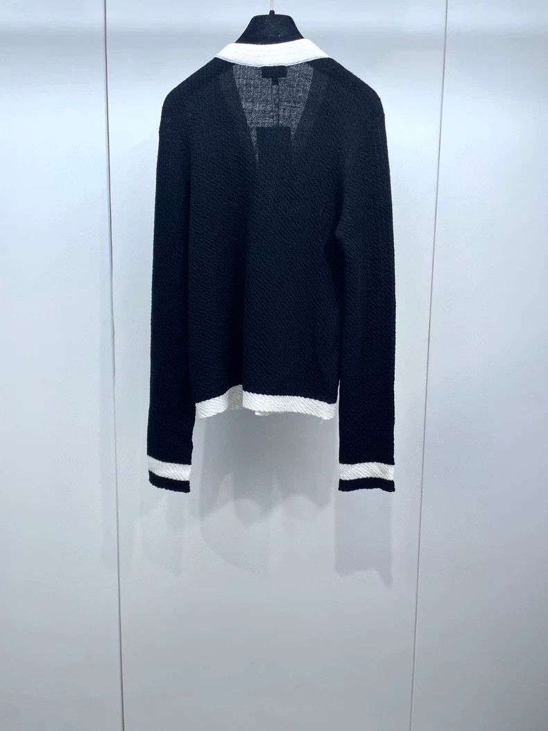 Chanel Chanel Color Block Knit Wool Cardigan Size US L / EU 52-54 / 3 - 3 Thumbnail
