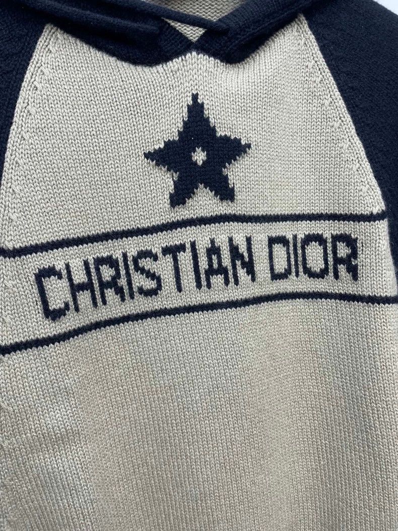 Dior Dior Knit Cashmere Hoodie with Stars Size US S / EU 44-46 / 1 - 3 Thumbnail