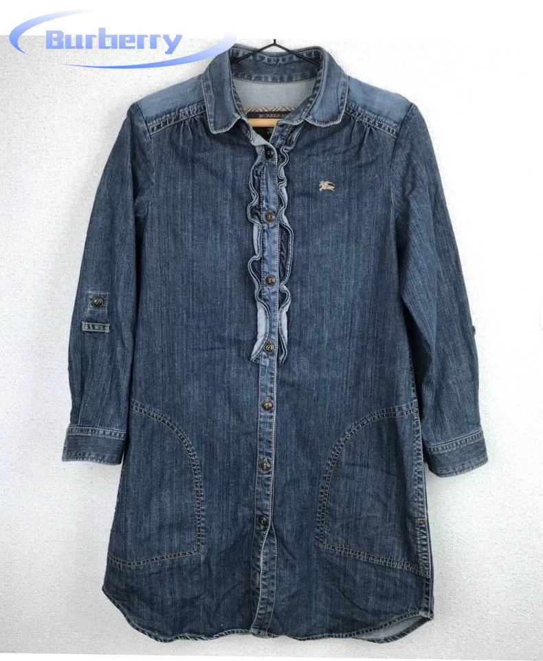 Burberry Burberry Denim Trench Coat Shirt Dress Size US M / EU 48-50 / 2 - 2 Thumbnail