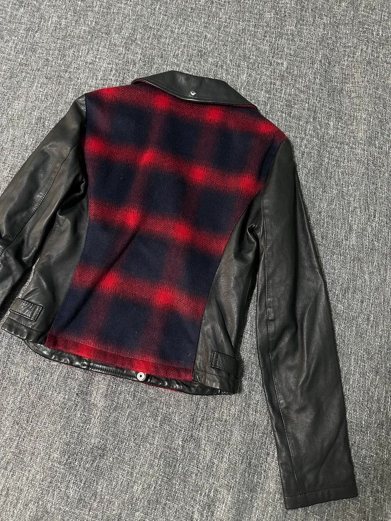 Emporio Armani Armani Jeans Leather and Wool Jacket Size US M / EU 48-50 / 2 - 5 Thumbnail