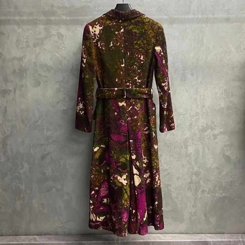 Versace Colorful Floral Logo Coat in Size S