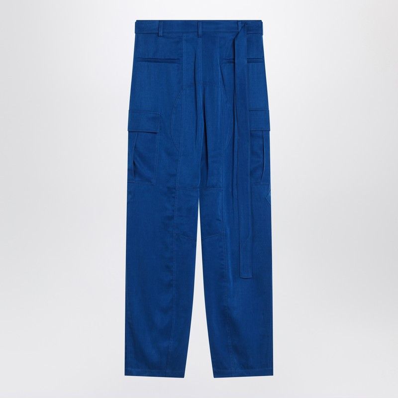 Salvatore Ferragamo Ferragamo Electric Blue Cargo Trousers Size 27" / US 4 / IT 40 - 2 Thumbnail